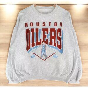 Houston Oilers NFL Retro Ash Color Sweatshirt Unisex Men Women